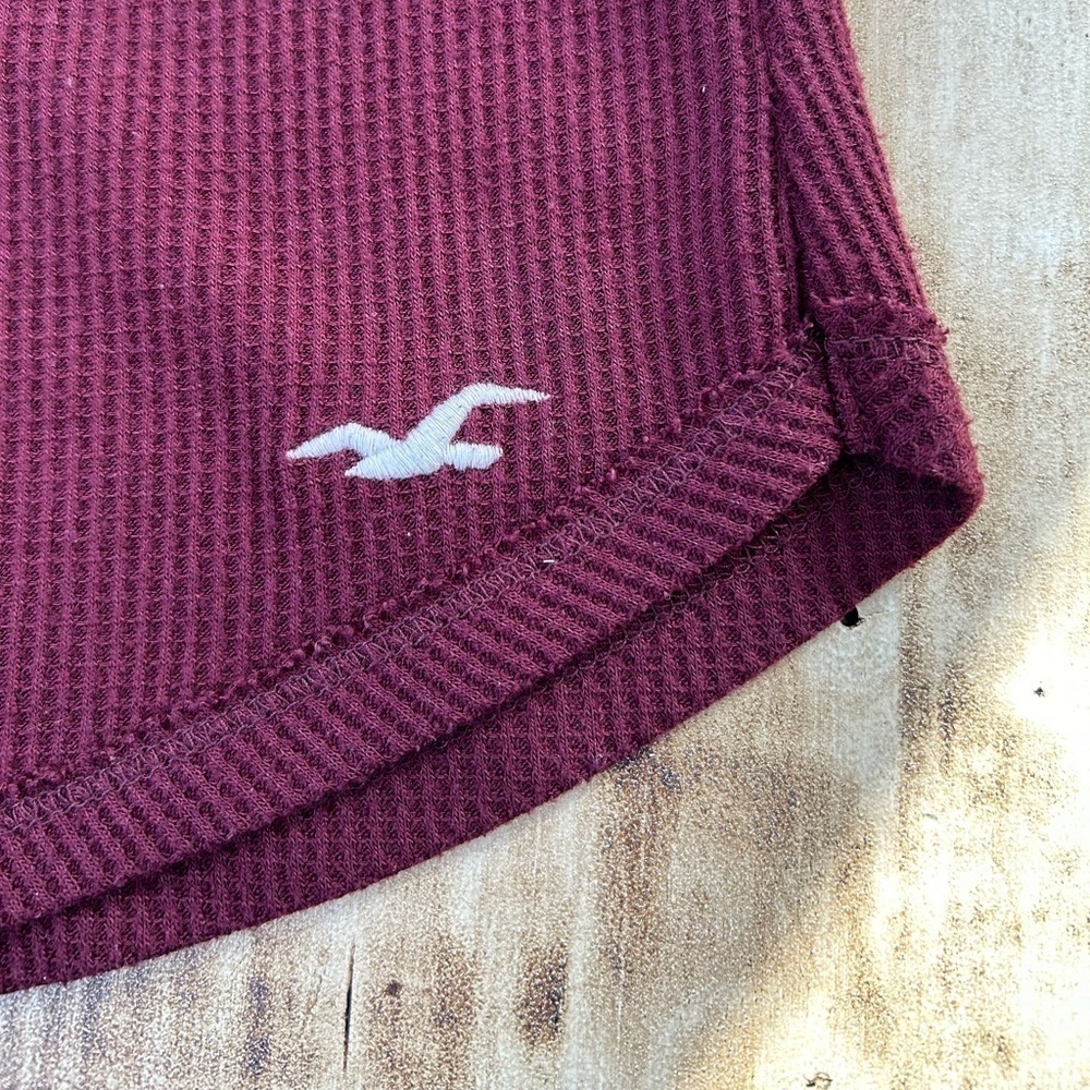 Hollister Burgundy Long Sleeve Top - Picture 7 of 8